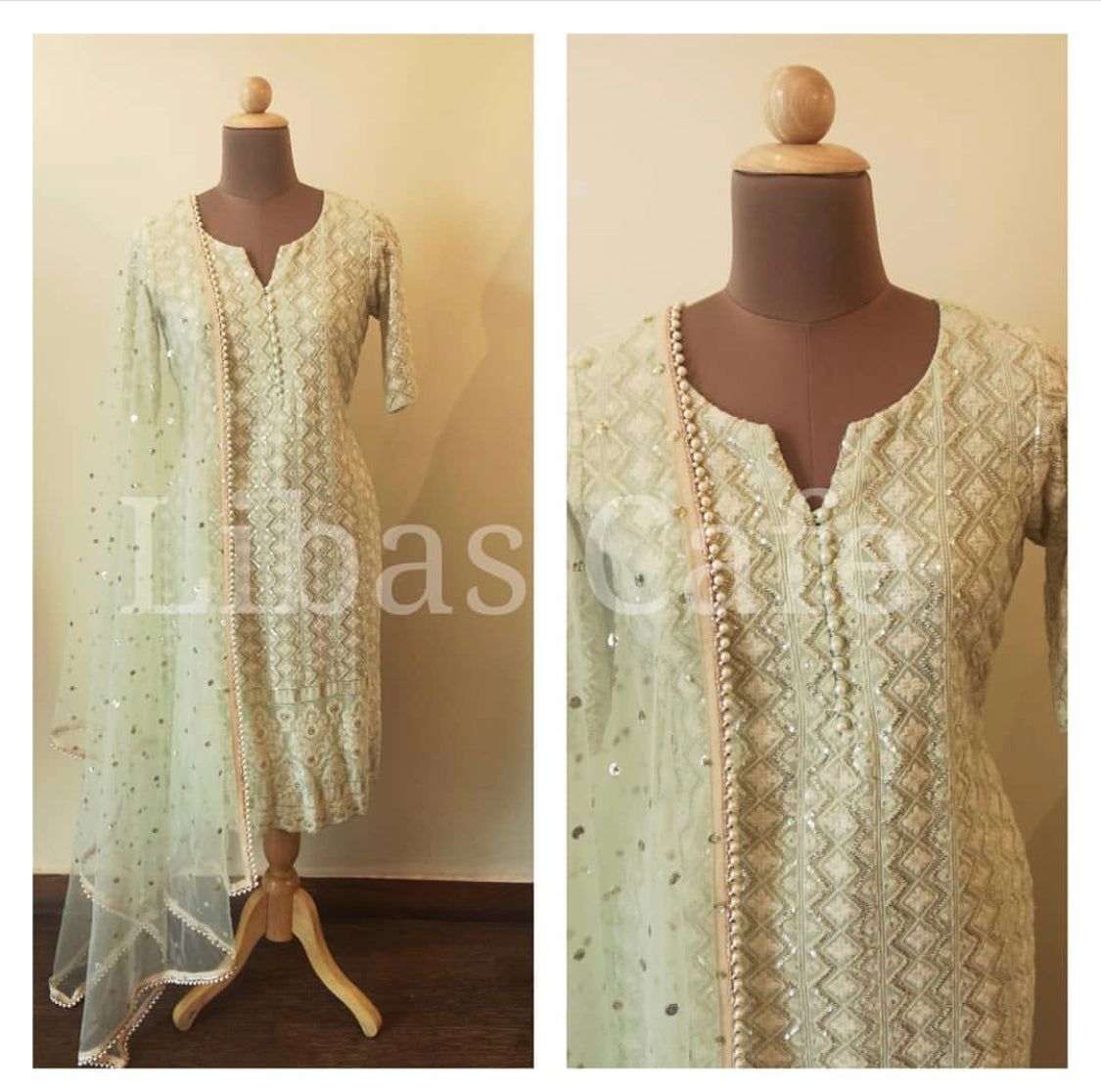 Lakhnavi Straight Suit